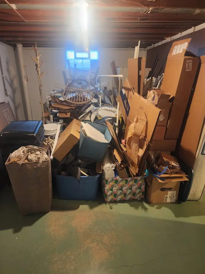 Roll-off dumpster container at job site for Concrete Dumpster Rental in Barton Creek